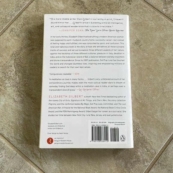 UEC Used excellent condition Paperback EAT PRAY LOVE - Picture 2 of 5